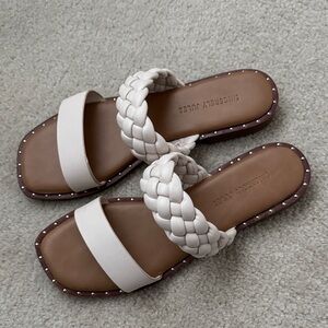 Sincerely Jules White Braided Sandals
